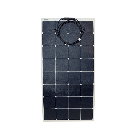 100W ETFE Flexible Lightweight Sunpower Solar Panel 2 Meter PV Connections