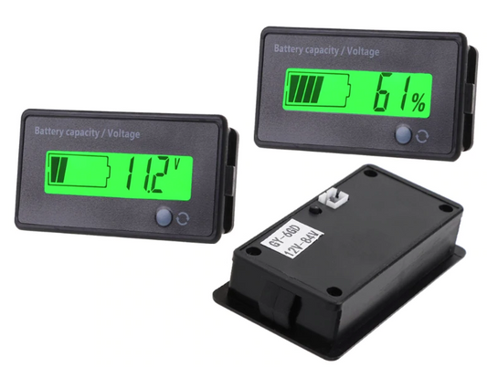 12V-84V Lead-acid Battery Capacity Indicator Voltage Meter Voltmeter LCD Monitor