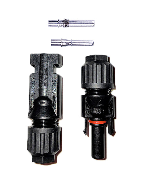 MC4-Style PV Connector Standard - Female and Male Set, Requires Connection Spanner